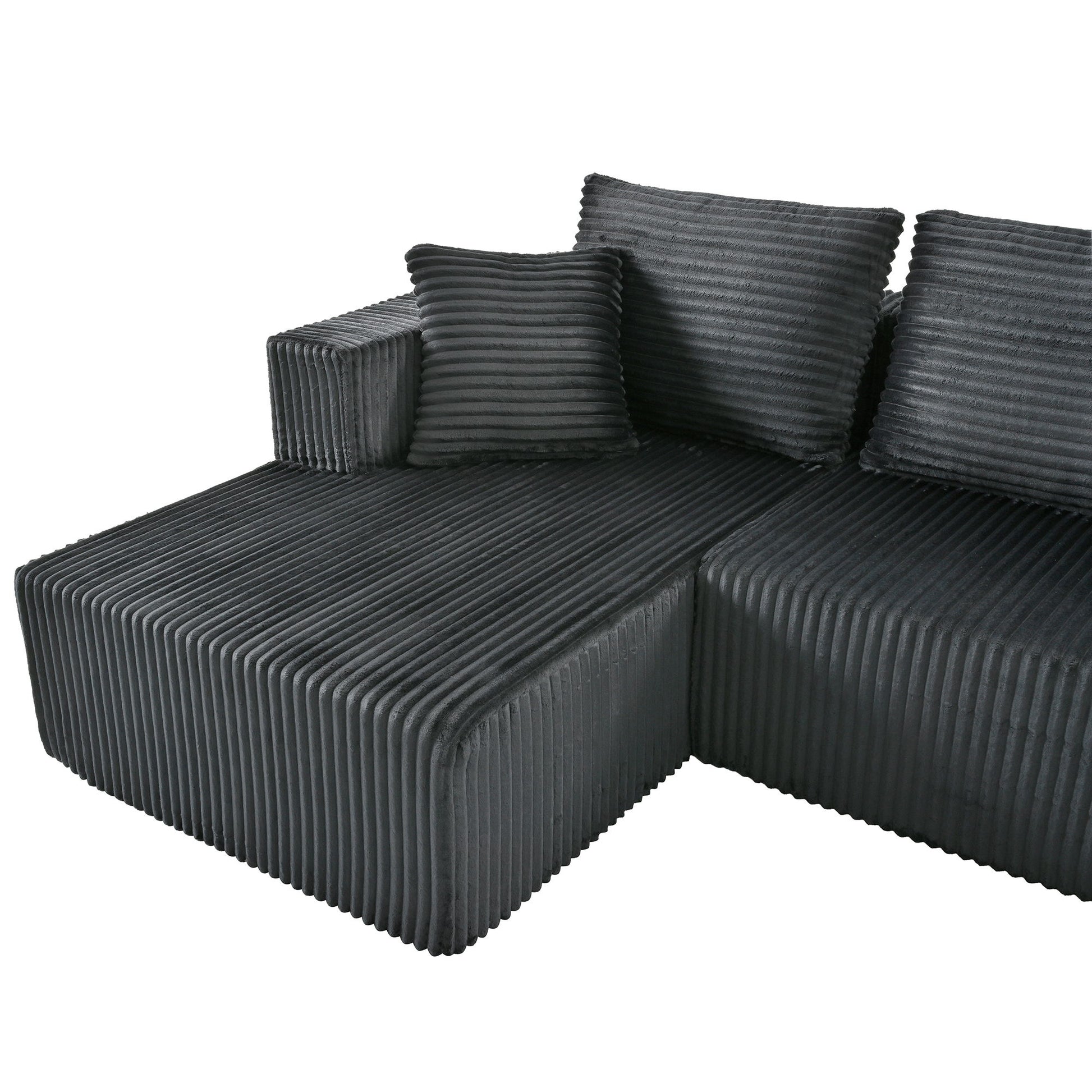U-Shaped Modular Sectional Sofa With Double Chaise, Oversized Deep Seat For Living Room Home Essentials