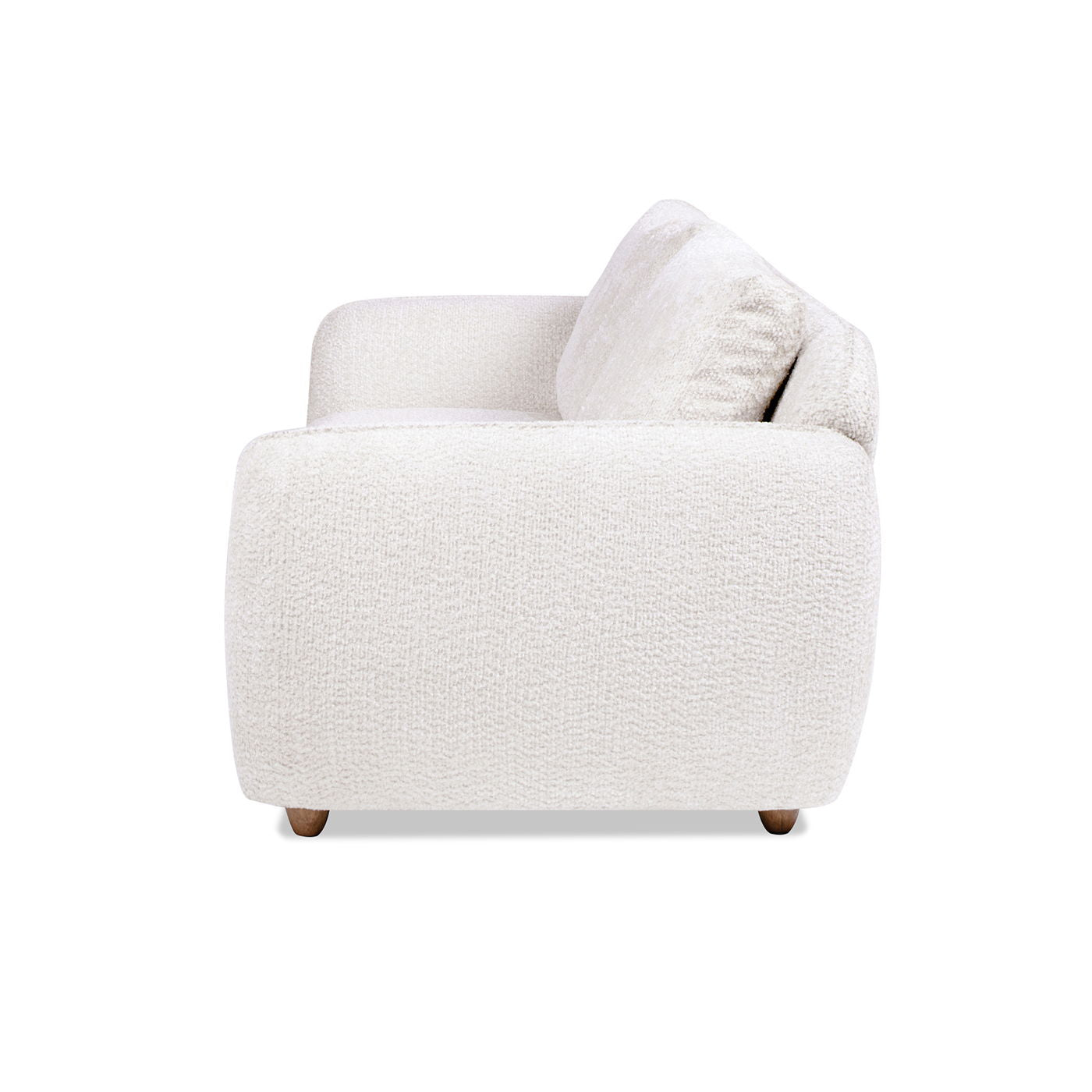 Sharon - Puffy Arm Sofa - Alpaca Off-White Jennifer Taylor Home