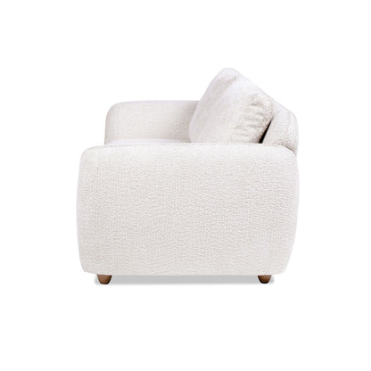 Sharon - Puffy Arm Sofa - Alpaca Off-White Jennifer Taylor Home