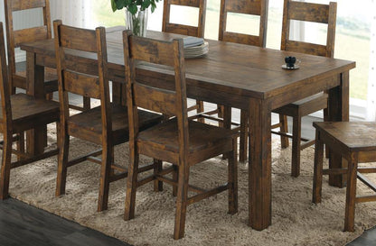 Coleman - Rectangular Dining Table - Rustic Golden Brown - Snoozhouse