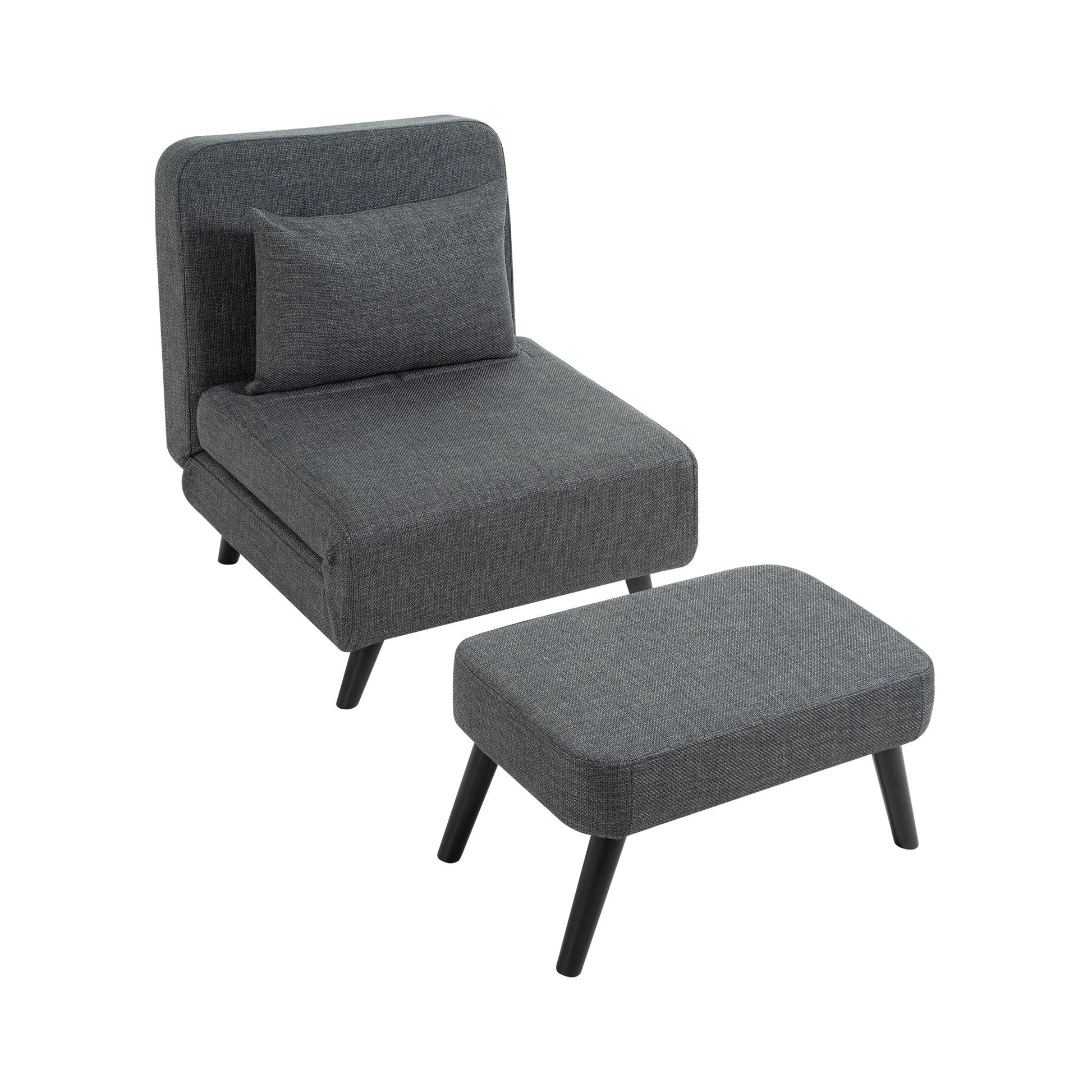 3 In 1 Foldable Chaise Lounge With Adjustable Backrest Home Essentials