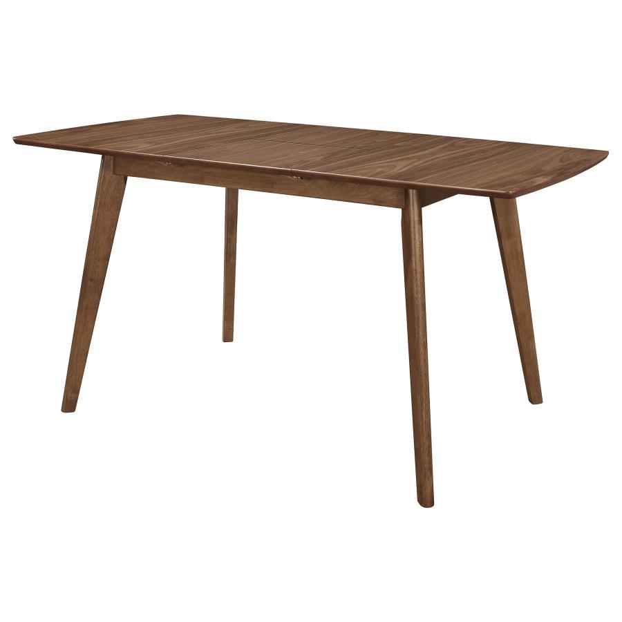 Alfredo - Extension Leaf Dining Table - Natural Walnut CoasterEveryday