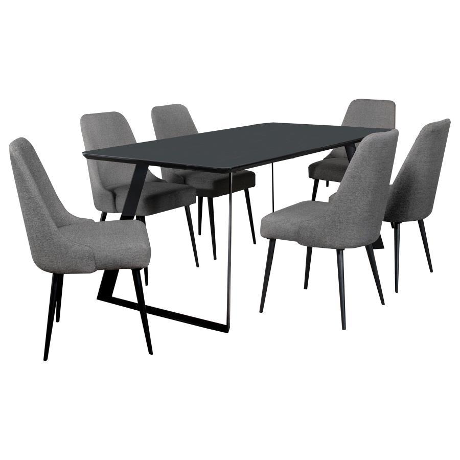 Smith - Rectangular Ceramic Top Dining Table Set Coaster Fine Furniture