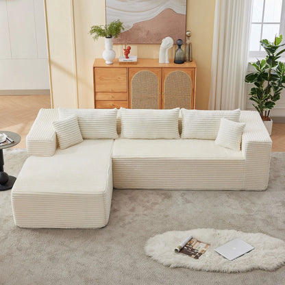 Modular Sofa With Golden Square Legs Home Essentials
