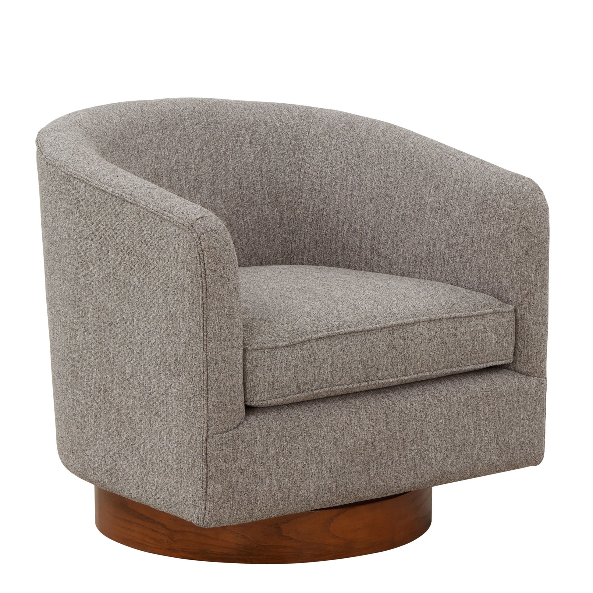 Miramar - Swivel Barrel Chair With Wooden Base Ridgecrest Home