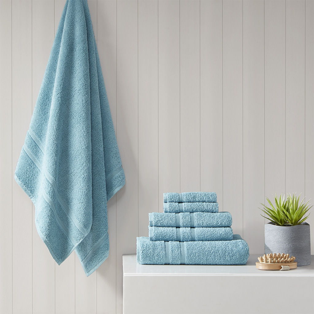 Aegean - 6 Piece Towel Set - Aqua