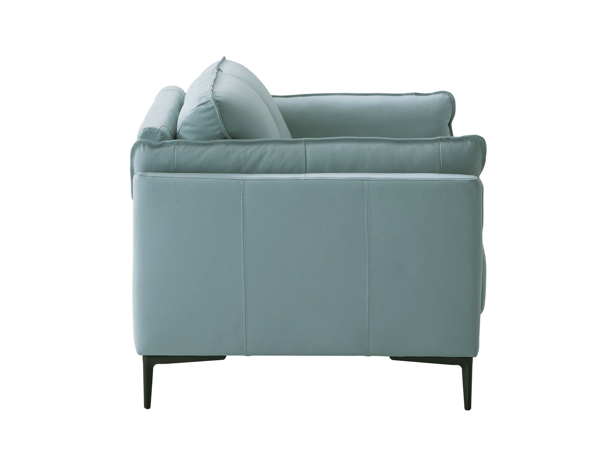 Mesut - Top Grain Leather Loveseat - Sage Green Acme