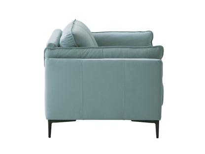 Mesut - Top Grain Leather Loveseat - Sage Green Acme