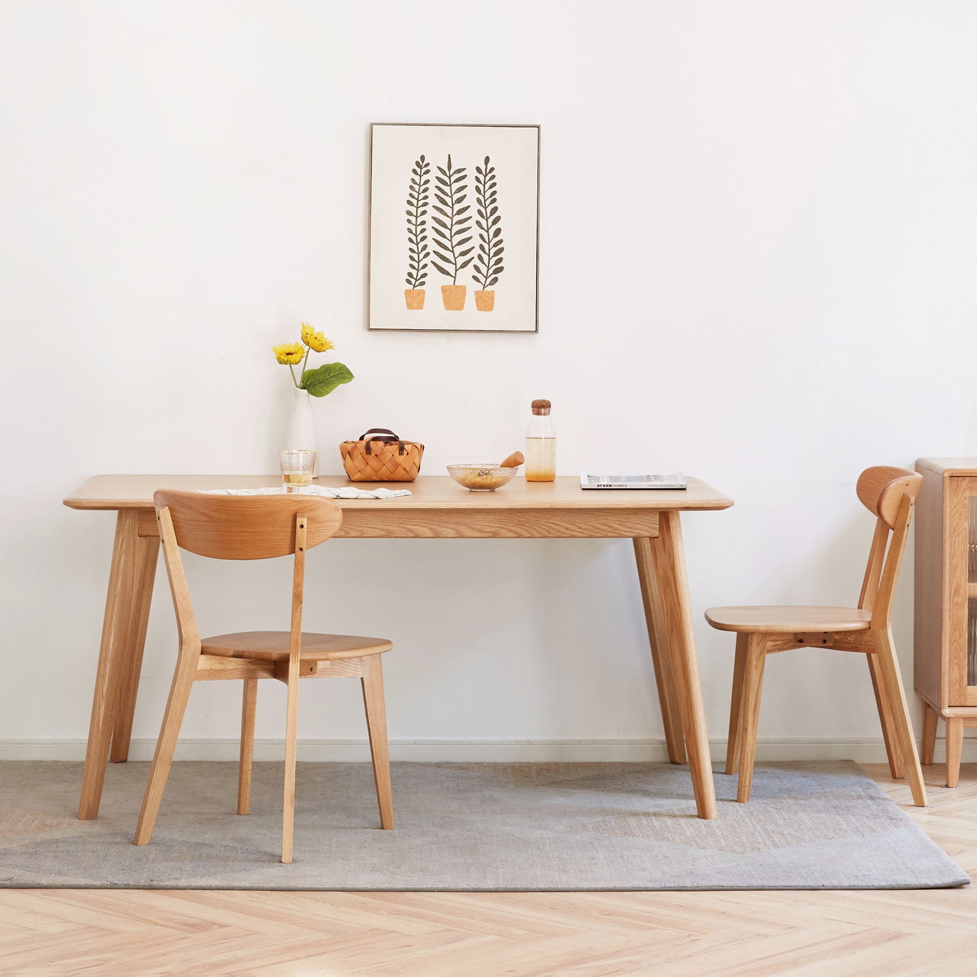 Simple Dining Chair, Solid Chair Table For Living Room Chair Home Essentials