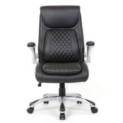 High Back Ergonomic Executive Office Chair, Adjustable Height And Lumbar Support For Home & Office - Black Home Essentials