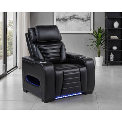 Isadora - Power Recliner With Dual Power Adjustments - Black Furniture Max