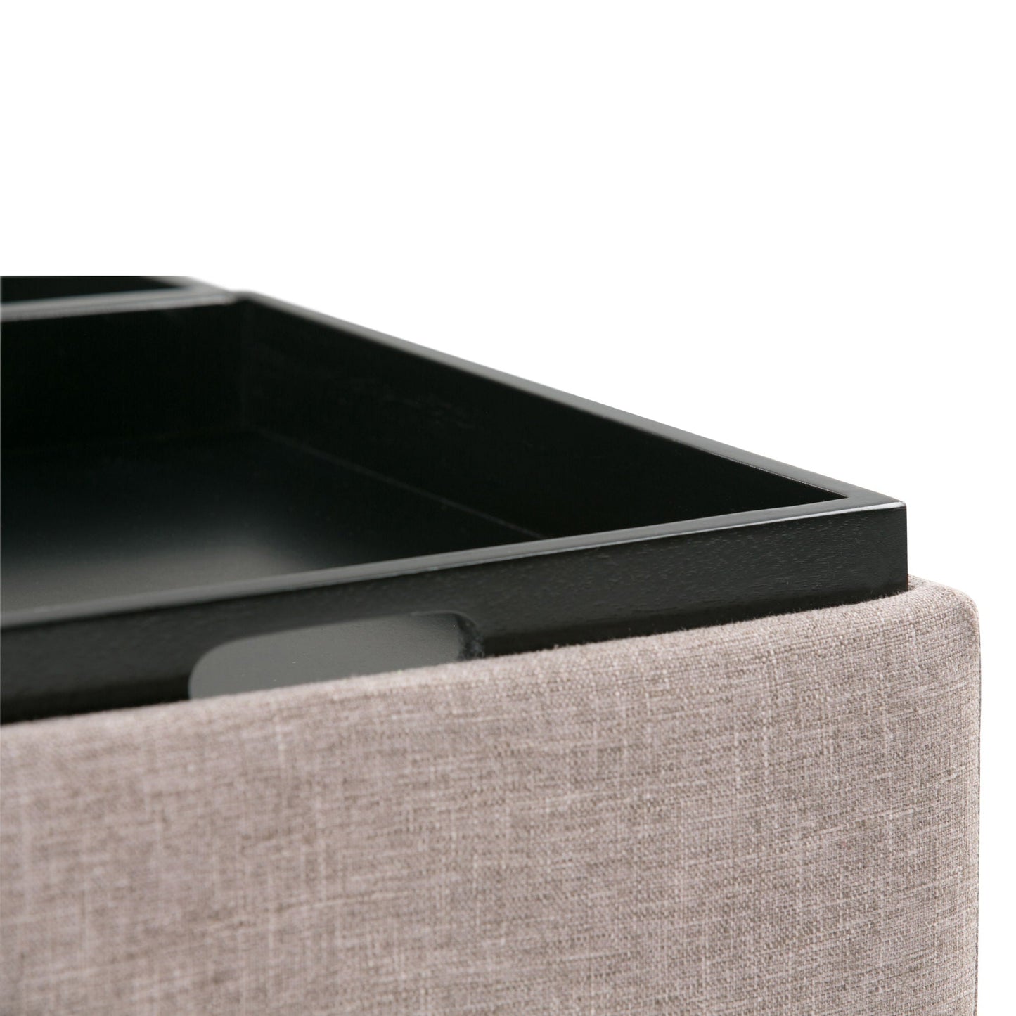 Avalon - Square Coffee Table, Storage Ottoman Simpli-Home