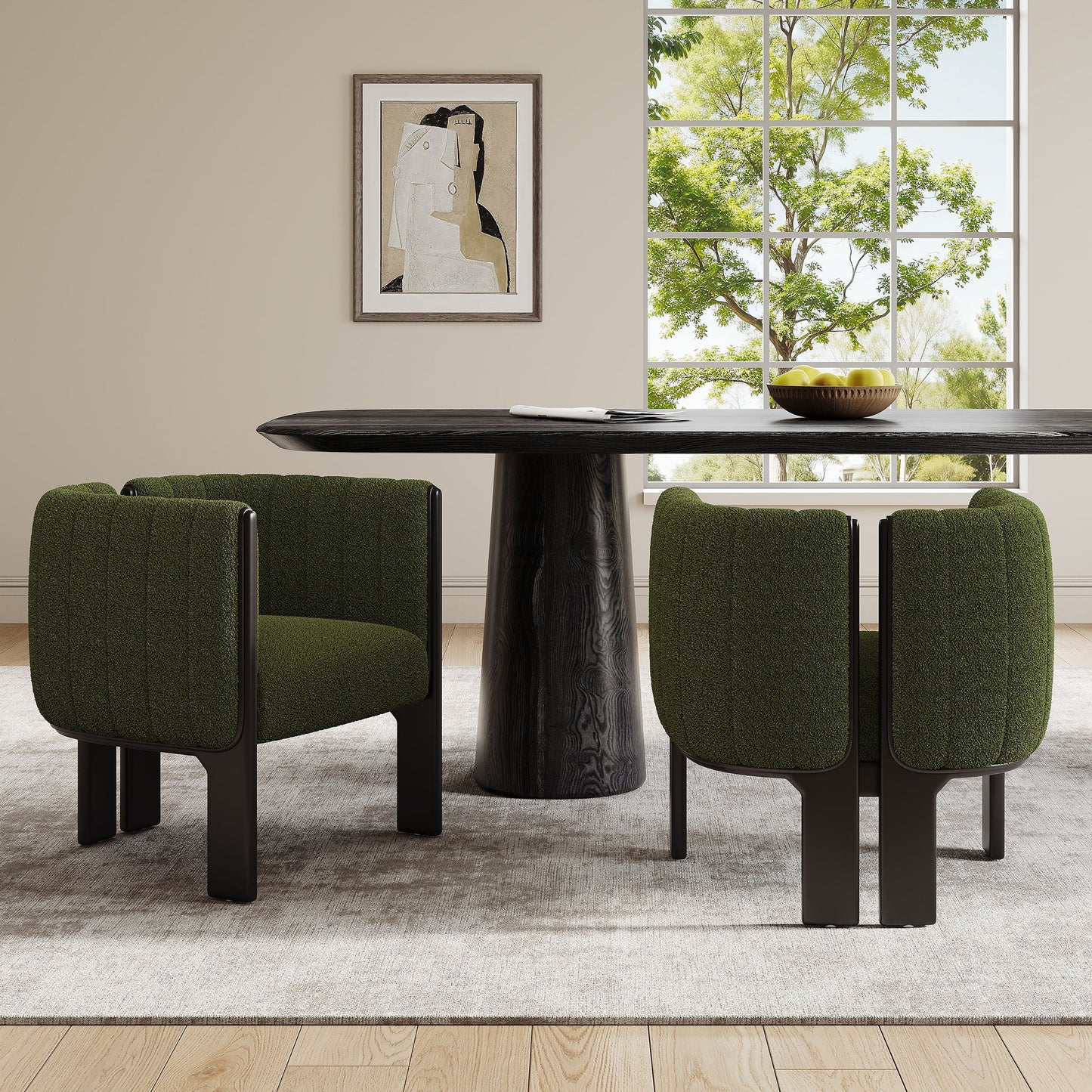 Stylish Seating Dining Chairs (Set of 2) Noble House