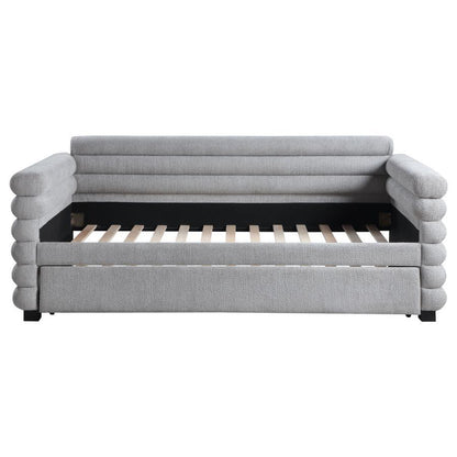 Patricia - Boucle Upholstered Day Bed With Trundle CoasterEveryday