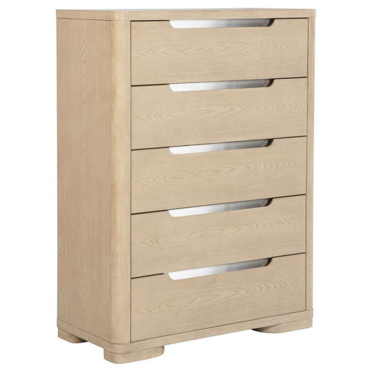 Ladera - 5-Drawer Bedroom Chest Of Drawers - Light Elm Coaster Fine Furniture