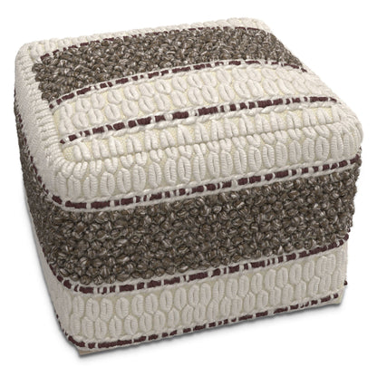 Grady - Handcrafted Square Pouf Simpli-Home