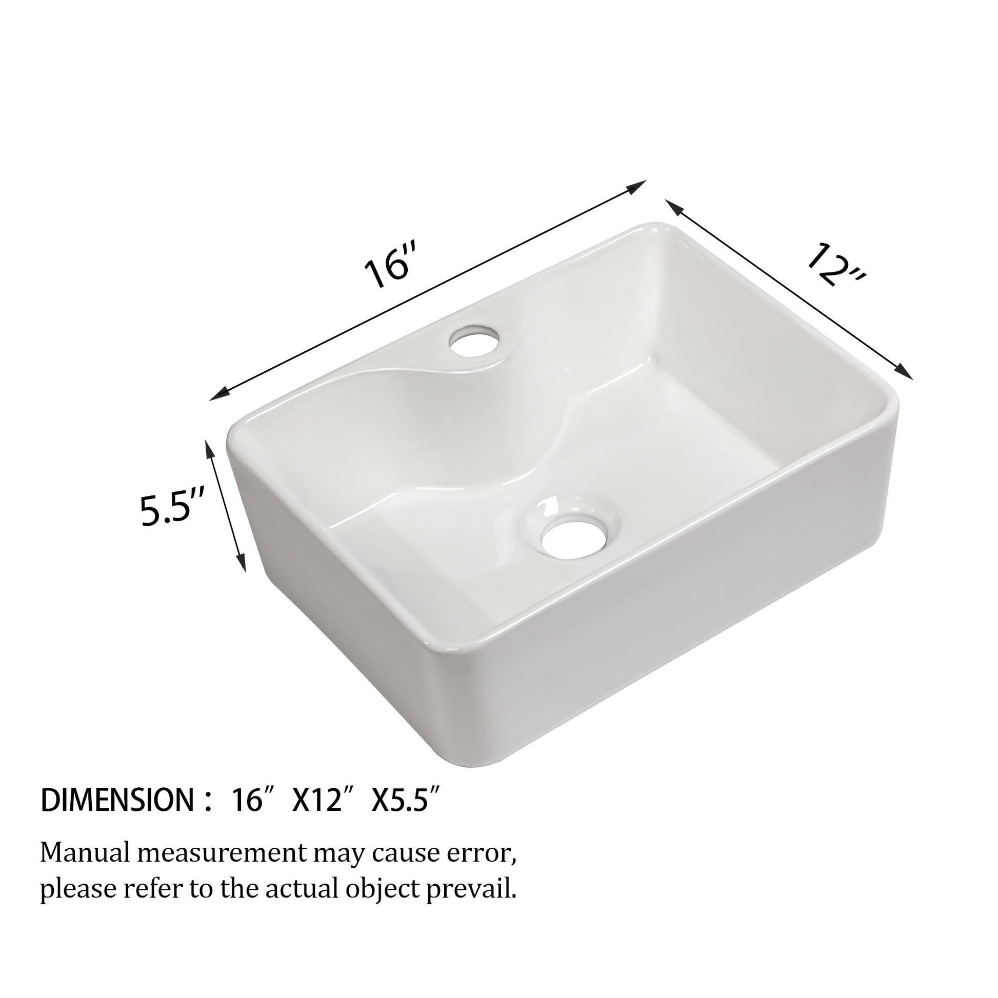 Modern Ceramic Rectangular Vessel Bathroom Sink With Sleek Design Daily Nest