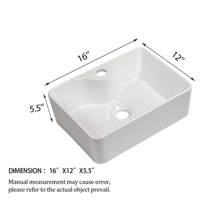 Modern Ceramic Rectangular Vessel Bathroom Sink With Sleek Design Daily Nest
