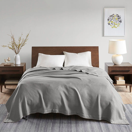 Twin Egyptian Blanket - Gray Madison Park