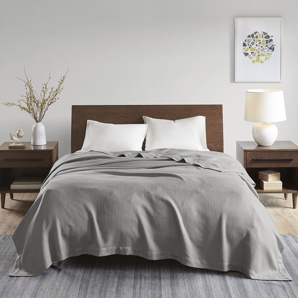 King Egyptian Blanket - Gray Madison Park