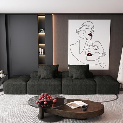 Modern Oversized Diy Combination Modular Sectional Sofa With Pillows Home Essentials