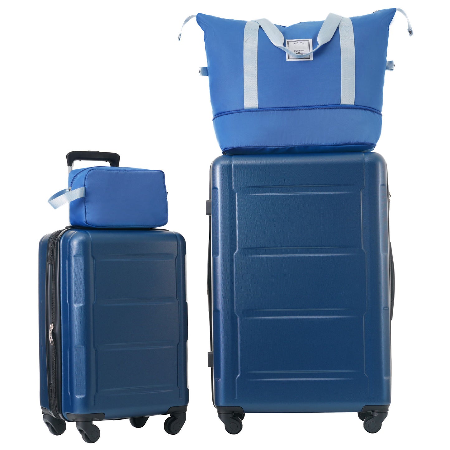 2 Piece Luggage Set With Bags Expanable Spinner Wheels ABS Lightweight Suitcase With Tsa Lock 20" / 28"