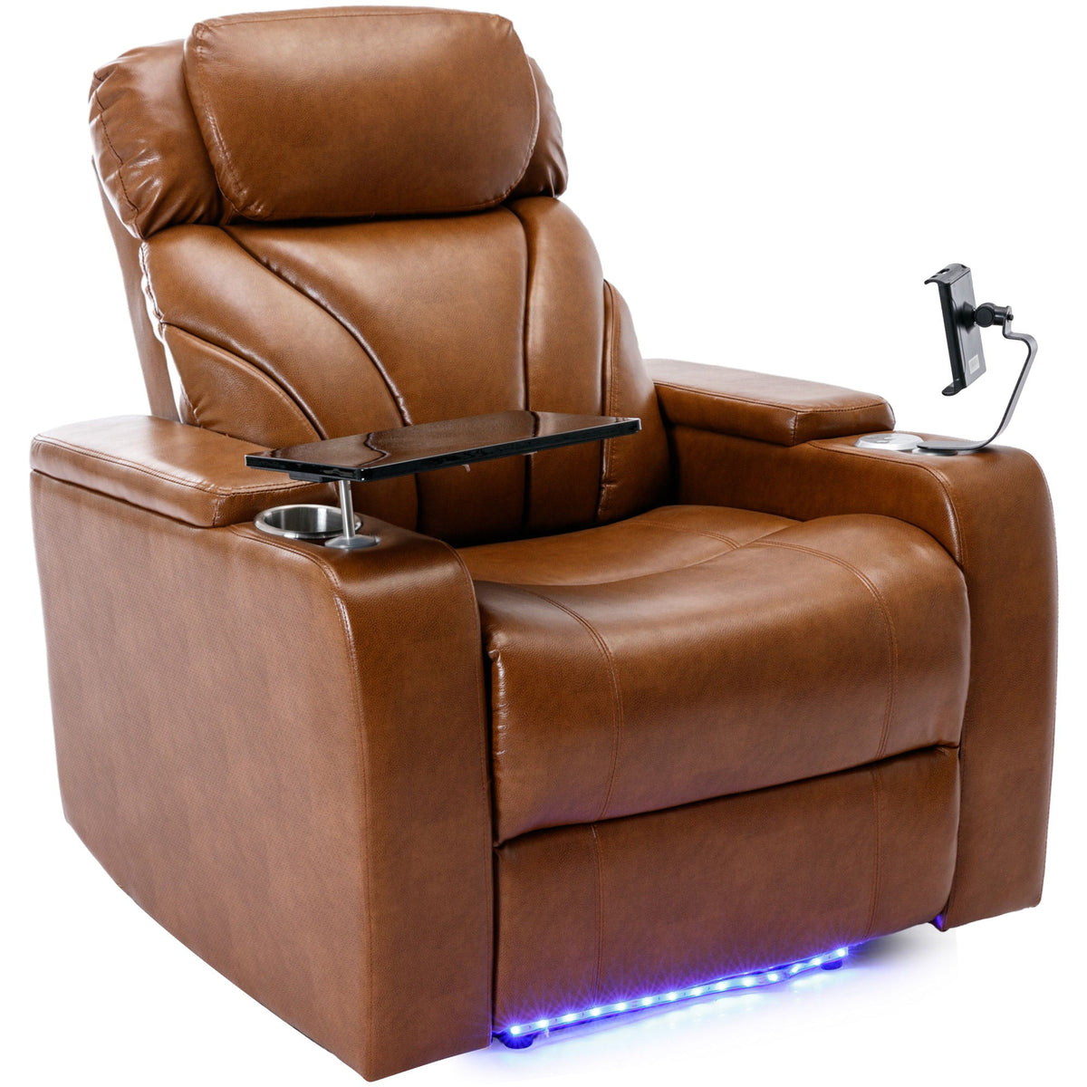 Power Motion Recliner Electric Power Recliner With USB Charging Port, Hidden Arm Storage, Convenient Cup Holder And tooth Speaker Hearth and Haven