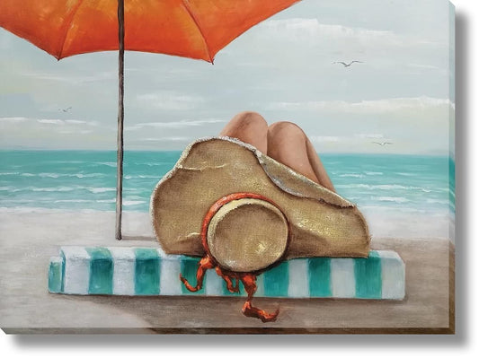 Sunlit Rest - 36" x 48" Framed Wall Art Classy Art