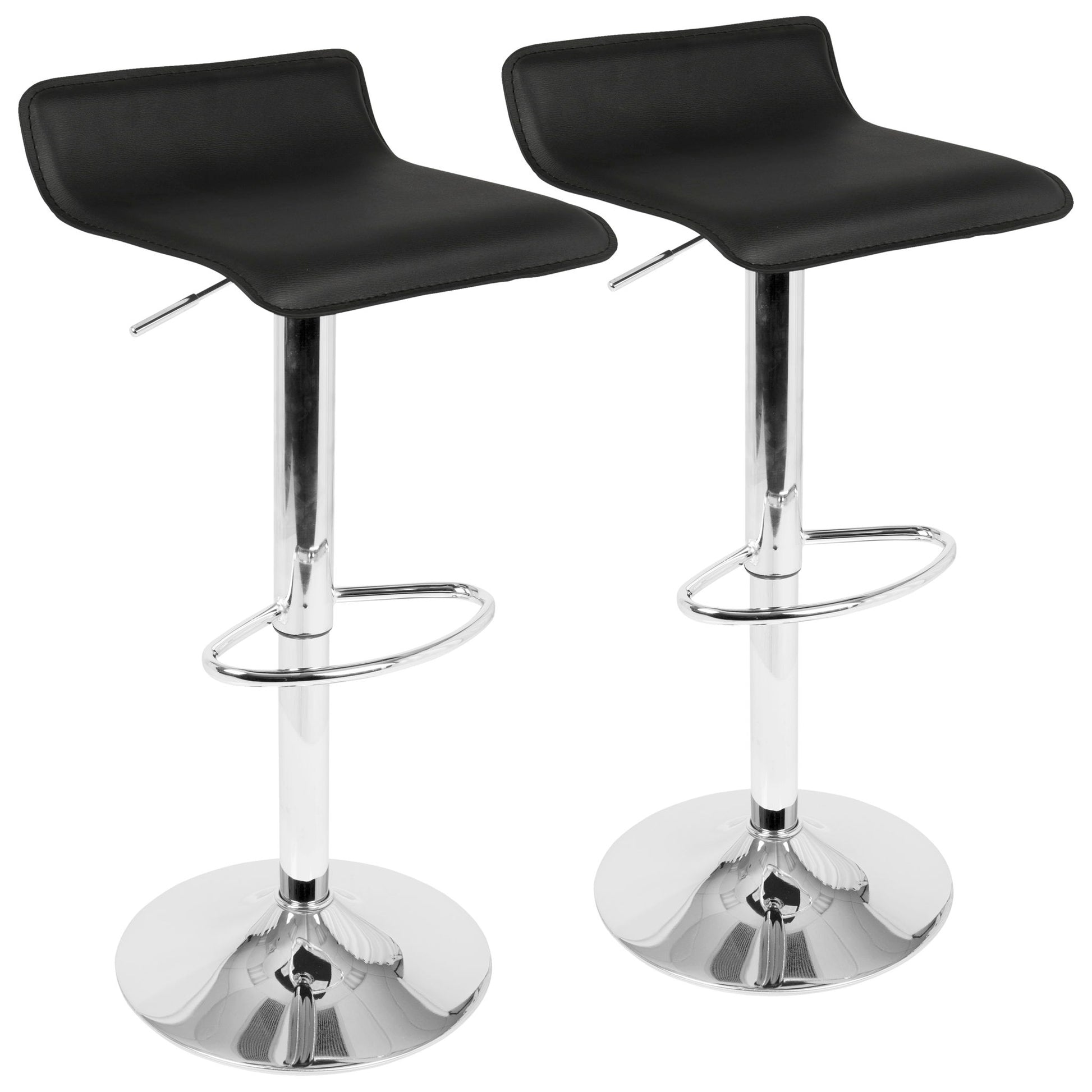 Ale - Contemporary Adjustable Barstool (Set of 2) Lumi Source