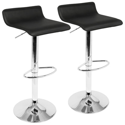 Ale - Contemporary Adjustable Barstool (Set of 2) Lumi Source