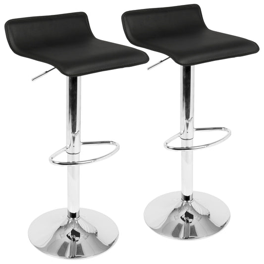Ale - Contemporary Adjustable Barstool (Set of 2) Lumi Source