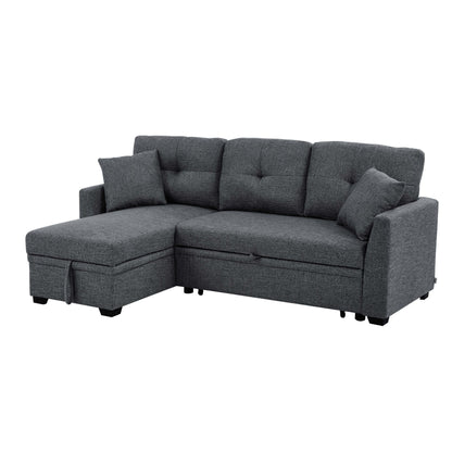 Upholstered Sectional & Pull Out Bed And Chaise Storage Home Essentials