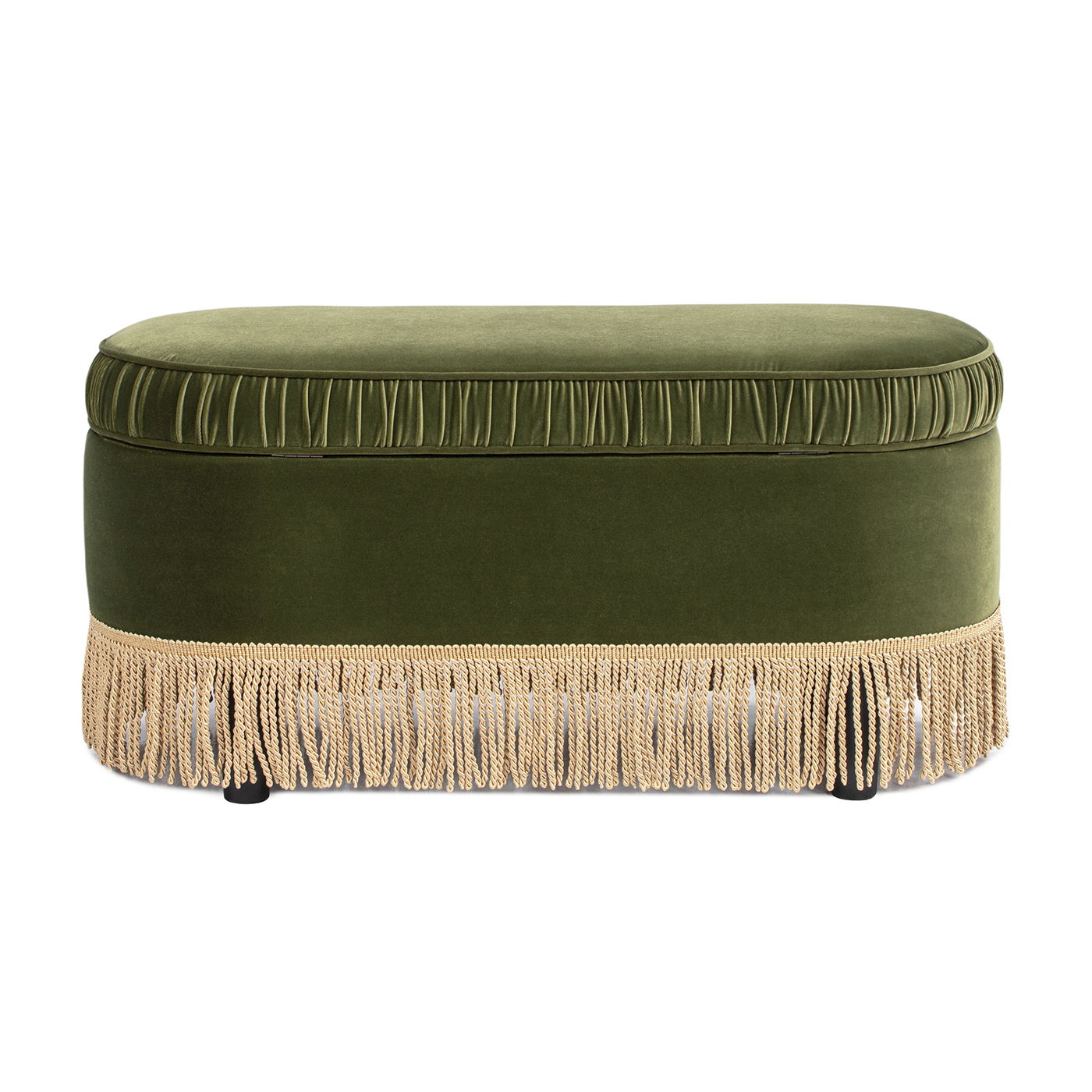 Serena - Contemporary Design Oval Storage Bench Ottoman Jennifer Taylor Home