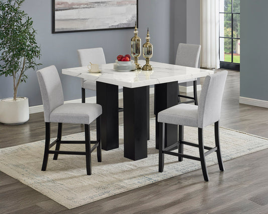 Parkside - 5 Piece Counter Dining Room Set - White Crown Mark
