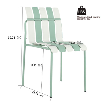 4 Piece Set Of Modern Color Block Designed Single Chairs With Folding Square Table Home Essentials