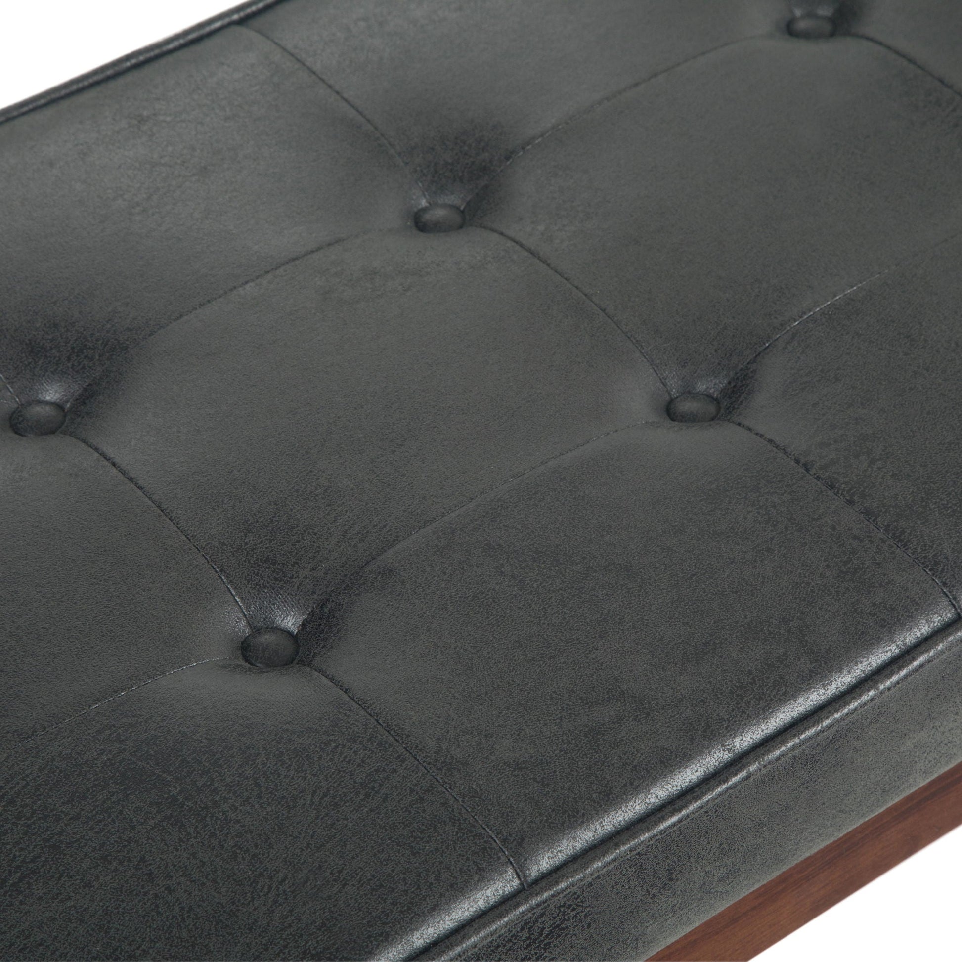 Pierce - Mid Century Upholstered Ottoman Bench Simpli-Home