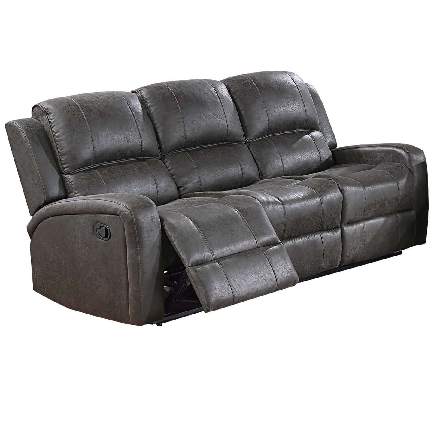 Modern Reclining Sofa With Padded Seat And Backrest Home Essentials