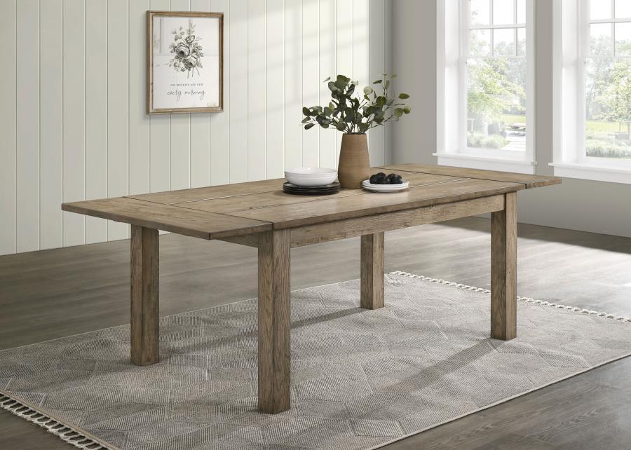 Cardova - 87" Solid Wood Extension Dining Table - Vineyard Oak Coaster Fine Furniture