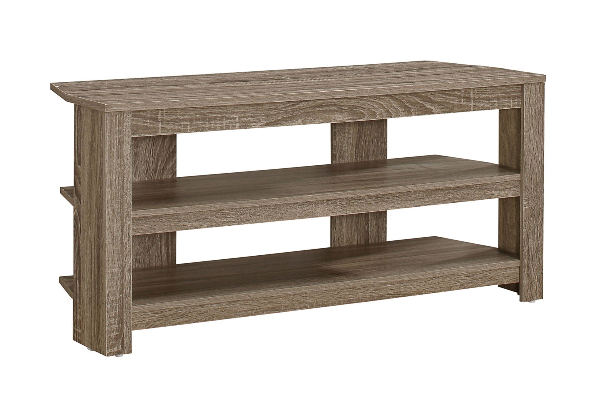 TV Stand, Console, Media Entertainment Center, 3 Storage Shelves 8th Street