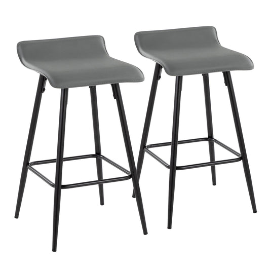 Ale - Contemporary Fixed Height Counter Stool (Set of 2) Lumi Source