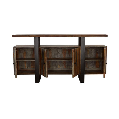 Ditman - 4 Door Solid Wood Sideboard Buffet - Gray Sheesham CoasterElevations