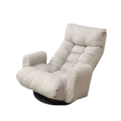 Modern With Metal Frame Swivel Game Lounge Chair With Adjustable Headrest And Waist Support, 360 Degree Rotatable Leisure Chair For Living Room - Gray Home Essentials