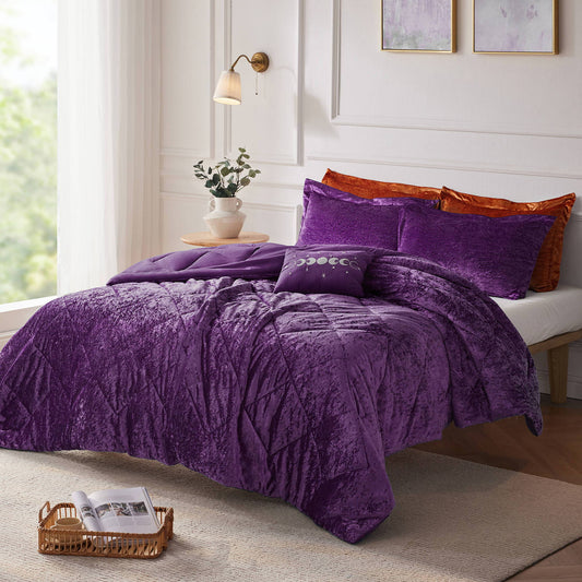 Felicia - Comforter Set - Purple Intelligent Design