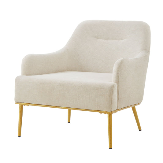 Modern Elegance Accent Chair With Curved Backrest Noble House