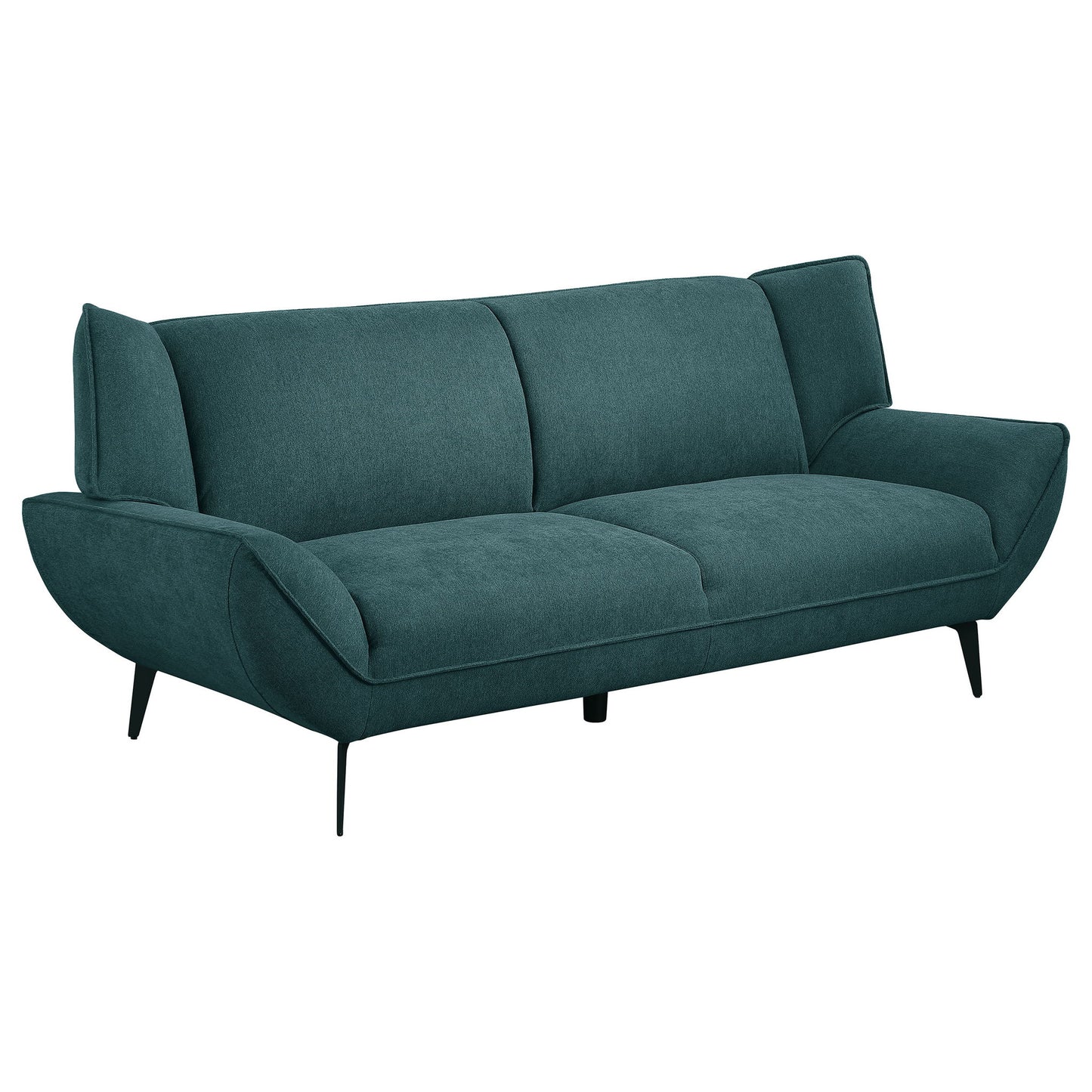 Logan - Flared Arm Sofa Sofa - Teal Blue Furniture Max