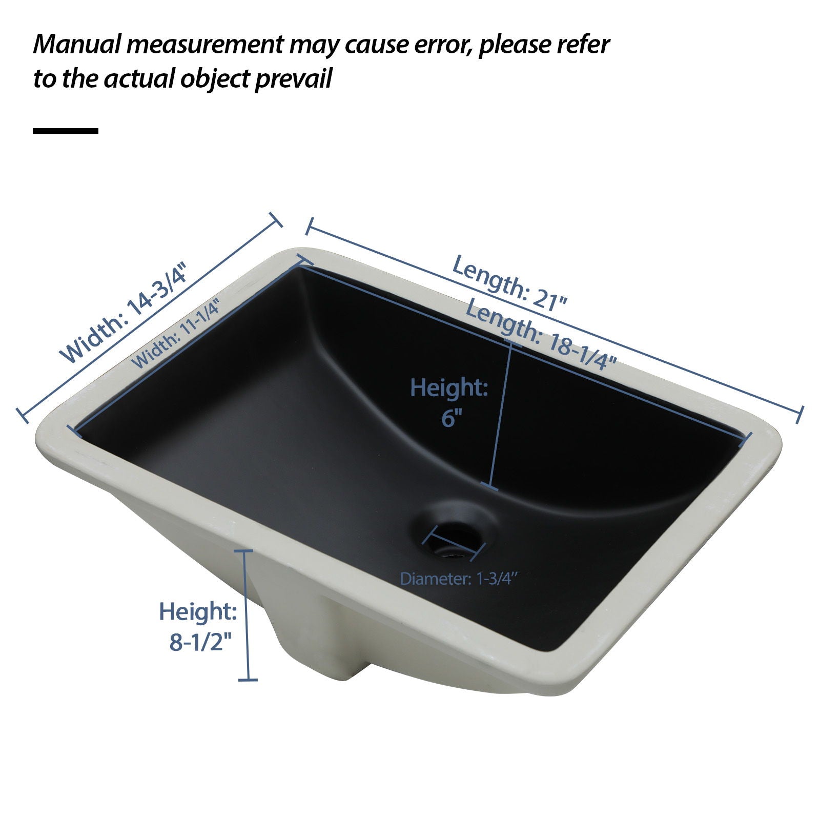 Modern Ceramic Undermount Bathroom Sink With Overflow, High Quality Daily Nest