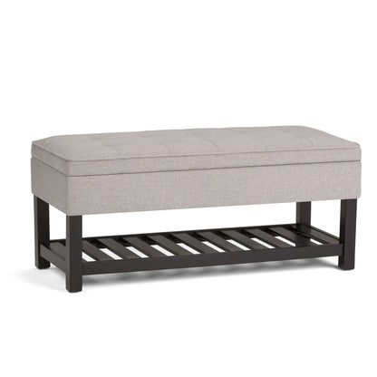 Cosmopolitan - Storage Ottoman Bench With Open Bottom Simpli-Home