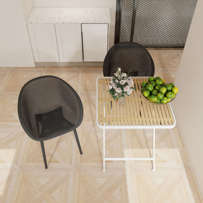 2 Pack Lounge Chair Set & Folding Square Table Home Essentials