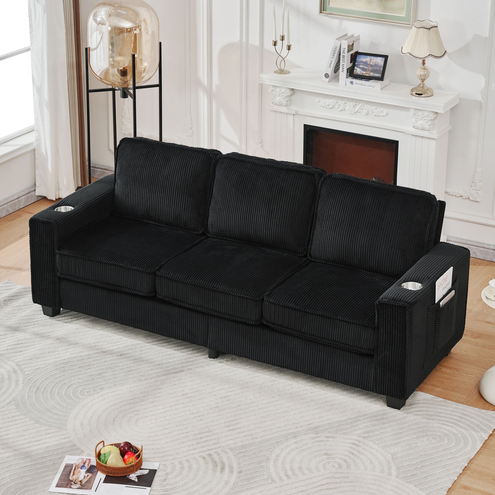 3 Seater Compact Sofa For Living Room Home Essentials