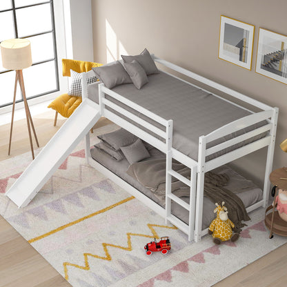 Durable Bunk Bed With Convertible Slide And Ladder Hearth and Haven